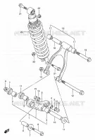 SHOCK ABSORBER LINKAGE for Suzuki DR 650 1995