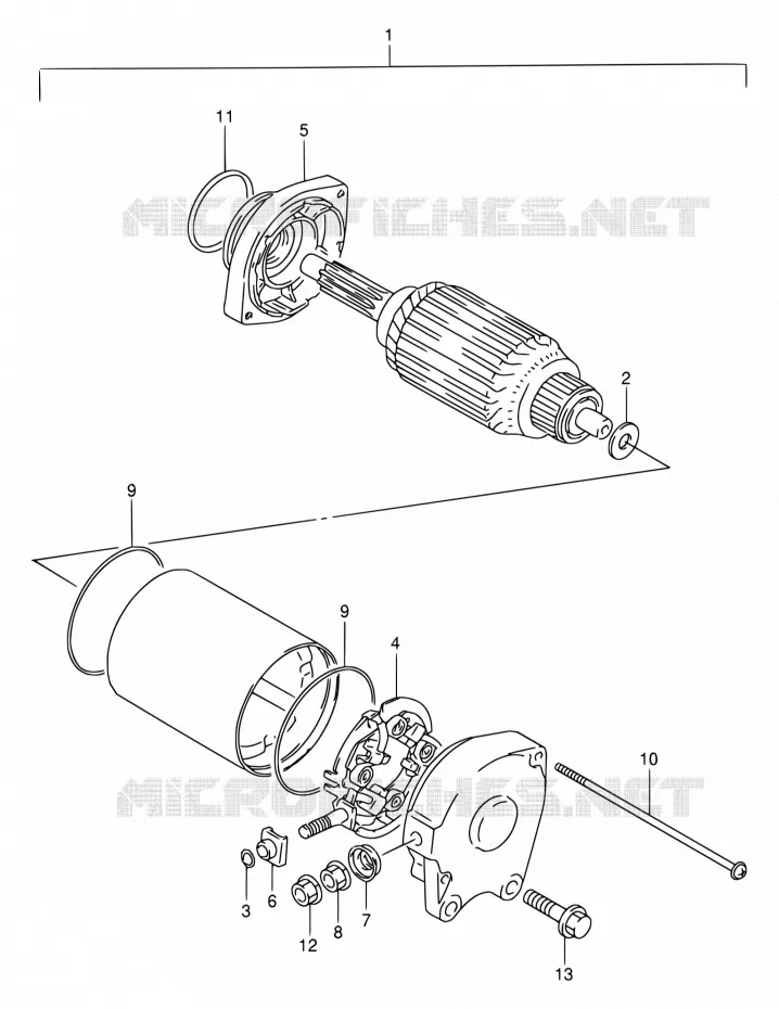 STARTER MOTOR Suzuki MOTO 650 DR 1995  DR650RE S/DR650REU S
