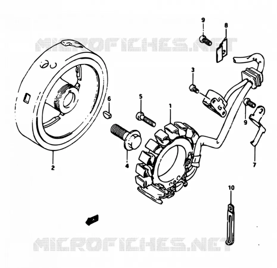 MAGNE TO Suzuki MOTO 650 DR 1990  DR650RS M/DR650RSU M