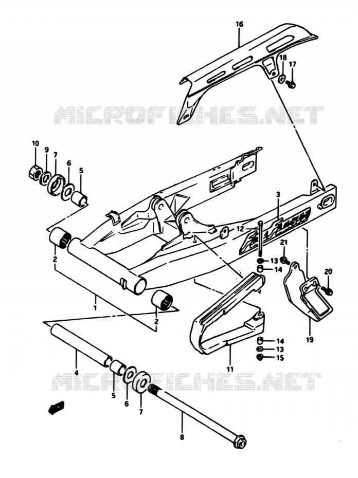 SWINGARM Suzuki MOTO 650 DR 1990  DR650RS M/DR650RSU M