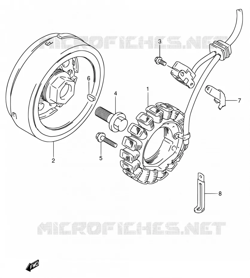 MAGNE TO Suzuki MOTO 650 DR 1993  DR650RSE P/DR650RSEU P