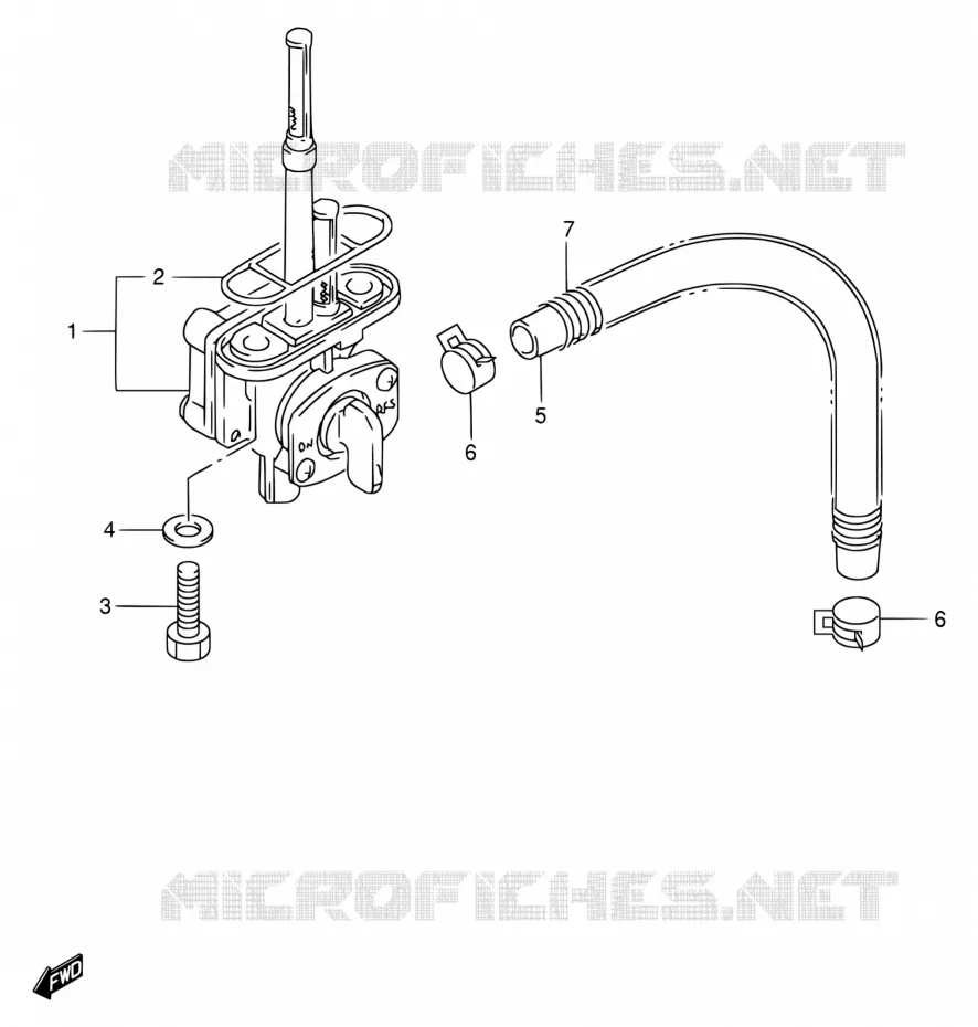 FUEL COCK Suzuki MOTO 650 DR 1996  DR650SET/DR650SEUT
