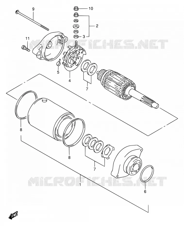 STARTER MOTOR Suzuki MOTO 650 DR 1996  DR650SET/DR650SEUT
