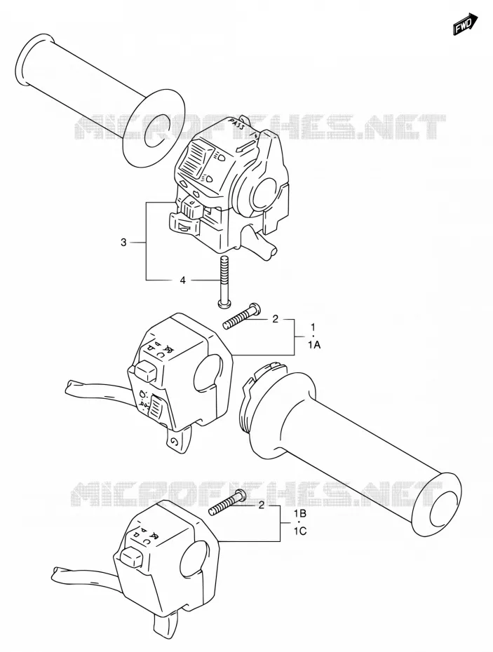 SWITCHES Suzuki MOTO 650 DR 1996  DR650SET/DR650SEUT