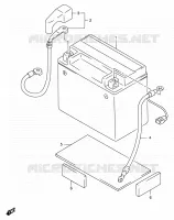 BATTERY for Suzuki DR 650 1997