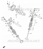 CAMSHAFT   VALVES for Suzuki DR 650 1997