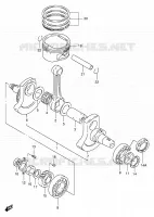 CRANKSHAFT for Suzuki DR 650 1997