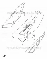 FAIRING  (MODELE T/V) for Suzuki DR 650 1997