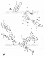 FOOTREST for Suzuki DR 650 1997