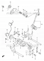 GEAR SHIFTING ASSY for Suzuki DR 650 1997