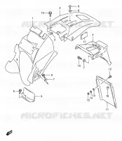 REAR FEDNER for Suzuki DR 650 1997