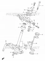 STEERING COLUMN for Suzuki DR 650 1997