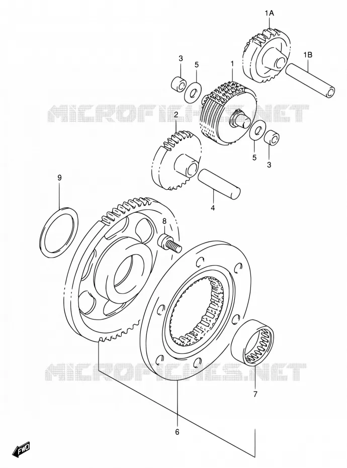 STARTER MOTOR CLUTCH Suzuki MOTO 650 DR 1997  DR650SE V/DR650SEU V