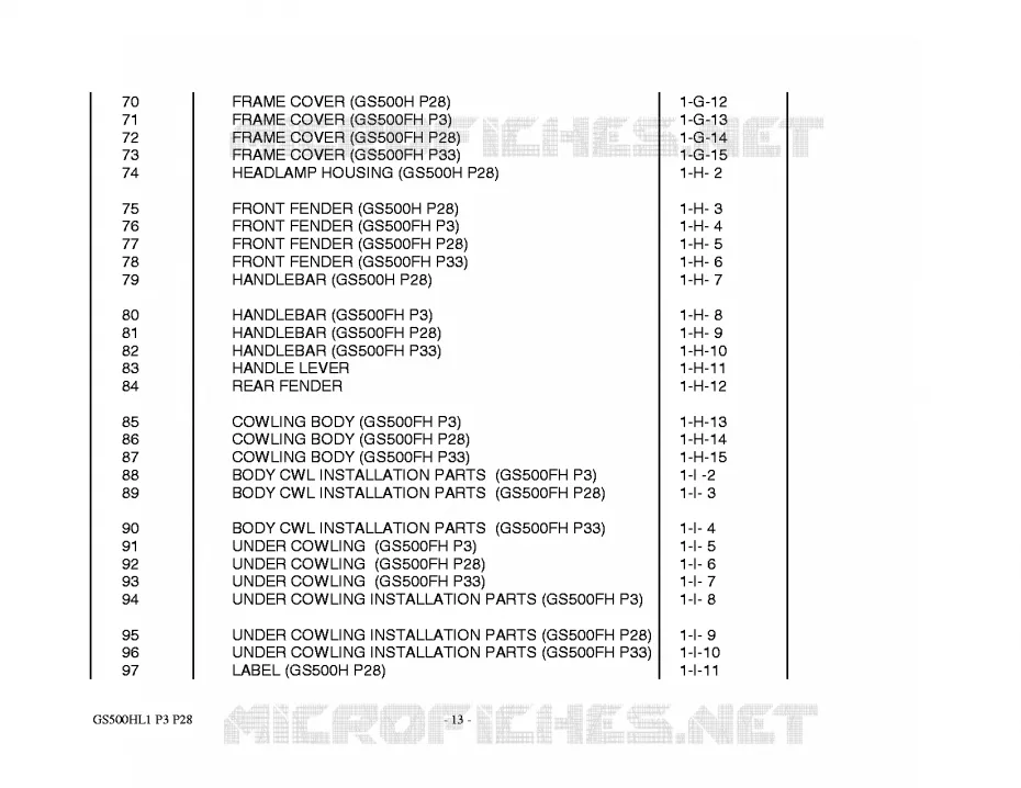 * CATALOG PREFACE * Suzuki MOTO 500 GS-F 2011  GS500FHL1(P3)