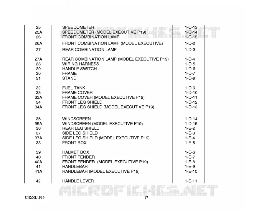* CATALOG PREFACE * Suzuki SCOOTER 200 BURGMAN 2011  UH200L1(P19)
