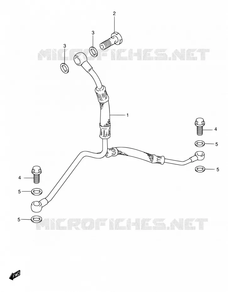 OIL HOSE Suzuki MOTO 650 DR 2001  DR650SEK1(E22)