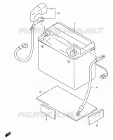 BATTERY for Suzuki DR 650 2001