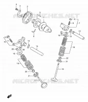 CAMSHAFT   VALVES for Suzuki DR 650 2001