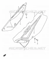 FAIRING  (MODELE K1) for Suzuki DR 650 2001