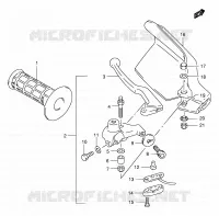 LEFT LEVER   HANDGRIP for Suzuki DR 650 2001