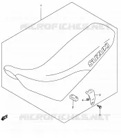 SEAT (MODELE K1) for Suzuki DR 650 2001