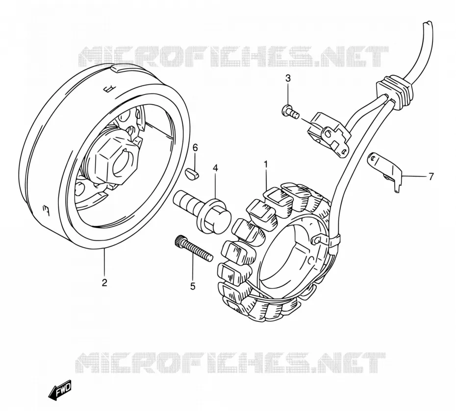 MAGNE TO Suzuki MOTO 650 DR 2004  DR650SE K4 (E03,E28,E33)