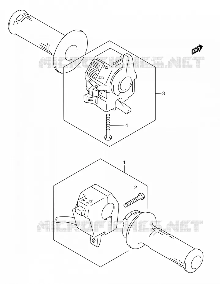 SWITCHES Suzuki MOTO 650 DR 2004  DR650SE K4 (E03,E28,E33)