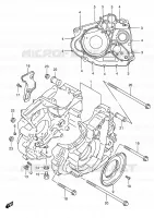 CRACKCASE COVER for Suzuki DR 650 2005