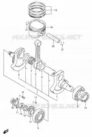 CRANKSHAFT for Suzuki DR 650 2005