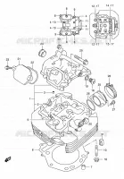 CYLINDER HEAD for Suzuki DR 650 2005