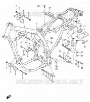 FRAME (MODELE K2/K3/K4/K5) for Suzuki DR 650 2005