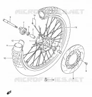 FRONT WHEEL for Suzuki DR 650 2005