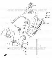 FUEL TANK (MODELE K5) for Suzuki DR 650 2005