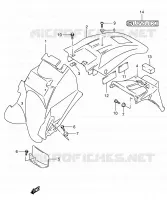 REAR FEDNER for Suzuki DR 650 2005