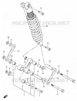 SHOCK ABSORBER LINKAGE for Suzuki DR 650 2005