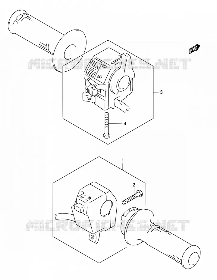 SWITCHES Suzuki MOTO 650 DR 2005  DR650SE K5 (E03,E28,E33)