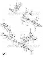 FOOTREST for Suzuki DR 650 2005