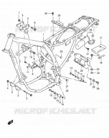 FRAME (MODELE K2/K3/K4/K5) for Suzuki DR 650 2005