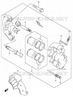 FRONT CALIPER for Suzuki DR 650 2005
