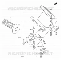 LEFT LEVER   HANDGRIP for Suzuki DR 650 2005