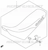 SEAT (MODELE K5) for Suzuki DR 650 2005