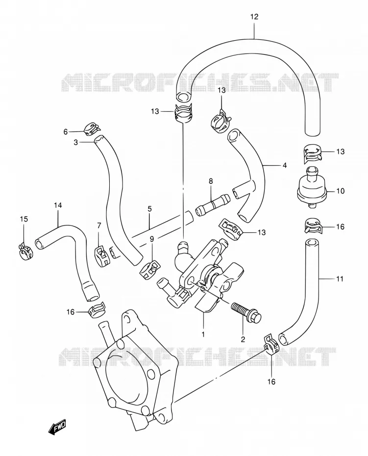 FUEL COCK Suzuki MOTO 800 DR 1995  DR800S S/DR800SU S