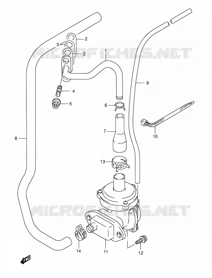 FUEL EVAP SYSTEM (E18,E39) Suzuki MOTO 800 DR 1995  DR800S S/DR800SU S