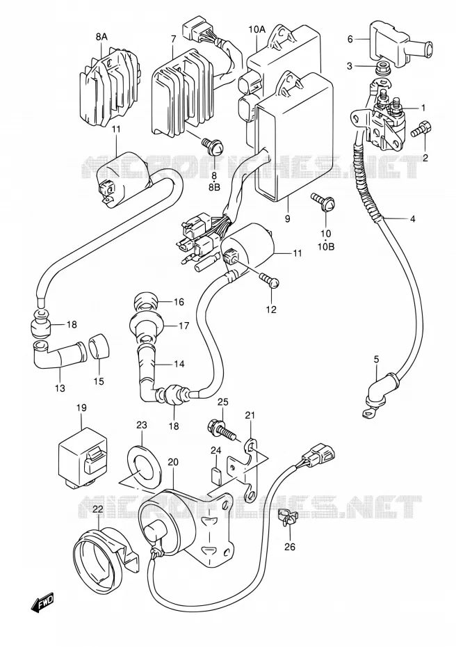 ELCTRICAL Suzuki MOTO 800 DR 1996  DR800S T/DR800SU T