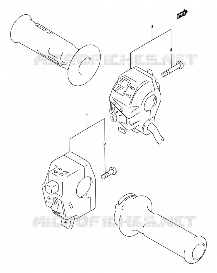 SWITCHES Suzuki MOTO 800 DR 1997  DR800S V/DR800SU V