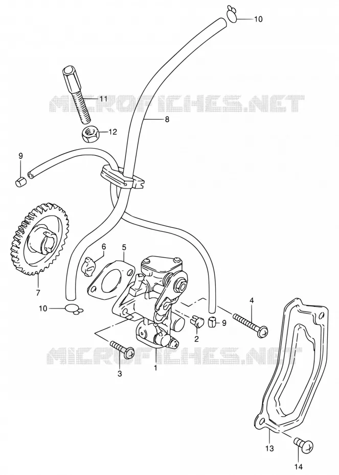 OIL PUMP Suzuki MOTO 80 DS 1998  DS80 W (E03,E28,E33)