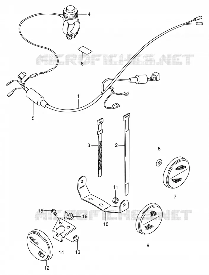 WIRING HARNESS Suzuki MOTO 80 DS 1999  DS80 W (E03,E28,E33)