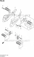 FOOTREST for Suzuki EN 125 2006