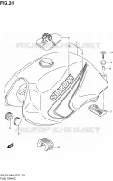 FUEL TANK (MODELE K5) for Suzuki EN 125 2006