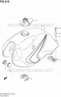 FUEL TANK (MODELE K6) for Suzuki EN 125 2006